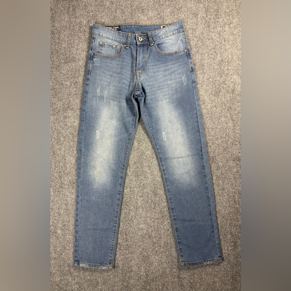 Amongst Others Slim Stretch Distressed Jeans Light Wash W30 L30